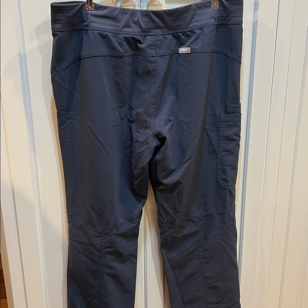 Figs Technical Collection Kade Scrub Pants Women Sz L blue Medical Nurse - Picture 4 of 5